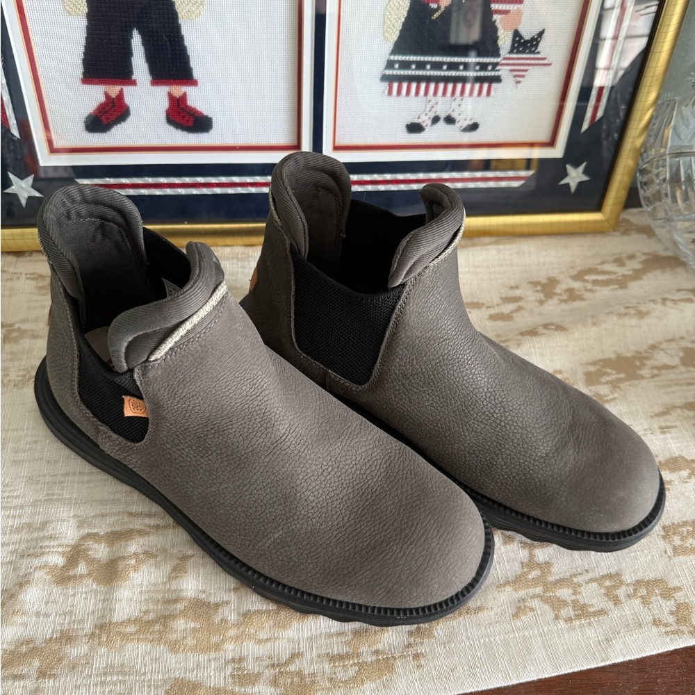 Hey Dude Gray Slip-On Boots